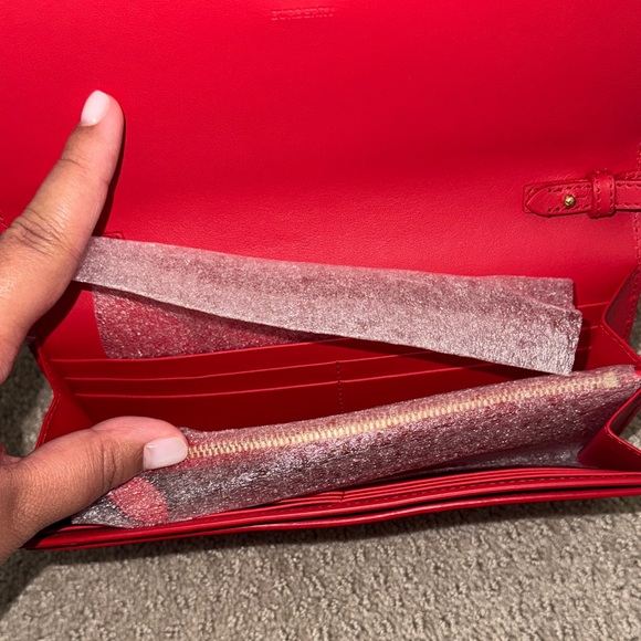 Burberry Red Henley Wallet On Strap - Picture 7 of 10